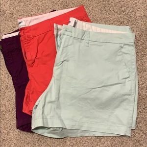 Lot of 3 old navy shorts, size 14.